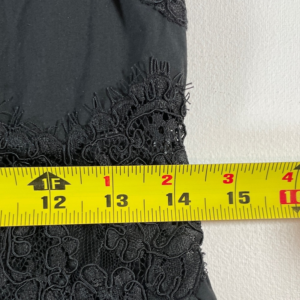 J.Crew Scotty Lace Inset Dress in Black Cotton Poplin - XXS - Picture 16 of 16